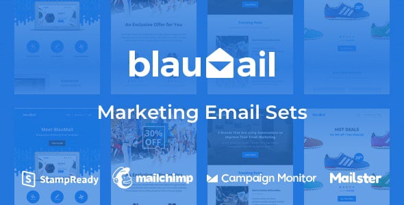 Blaumail - Marketing Email Sets + Notification Pack Blaumail - Marketing Email Sets + Notification Pack