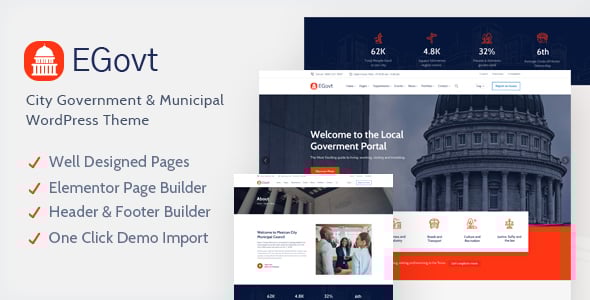 EGovt - City Government WordPress Theme EGovt - City Government WordPress Theme