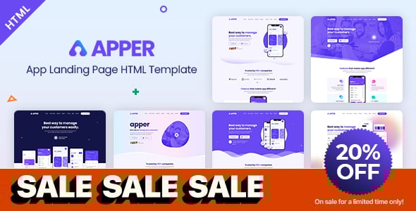 APPER - App Landing Page HTML Template APPER - App Landing Page HTML Template