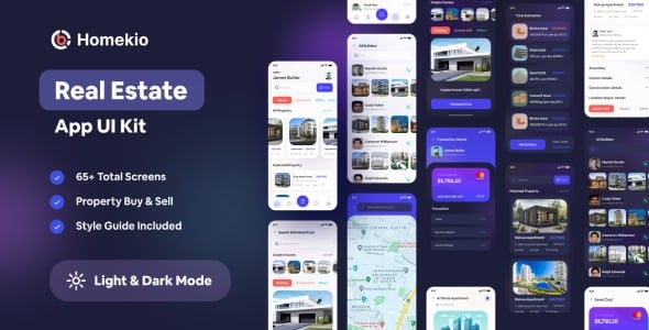 Homekio - Real Estate App XD Template