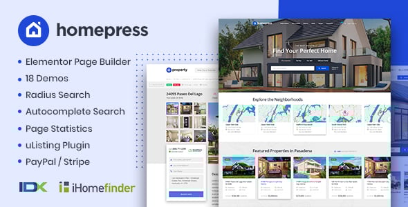 HomePress - Real Estate WordPress Theme HomePress - Real Estate WordPress Theme