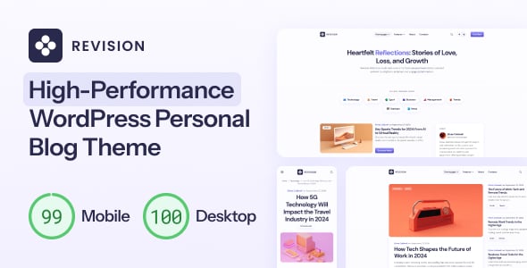 Revision - Optimized Personal Blog WordPress Theme Revision - Optimized Personal Blog WordPress Theme