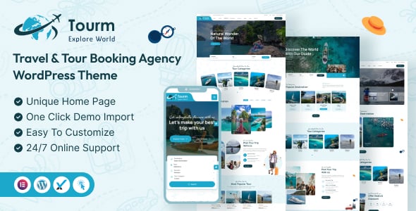 Tourm- Travel & Tour Booking Agency WordPress Theme Tourm- Travel & Tour Booking Agency WordPress Theme