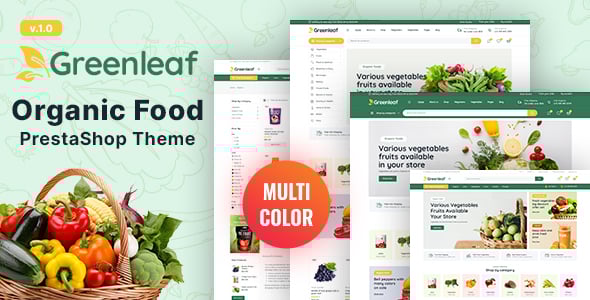 Greenleaf  - Organic Food Store Prestashop Responsive Theme Greenleaf  - Organic Food Store Prestashop Responsive Theme