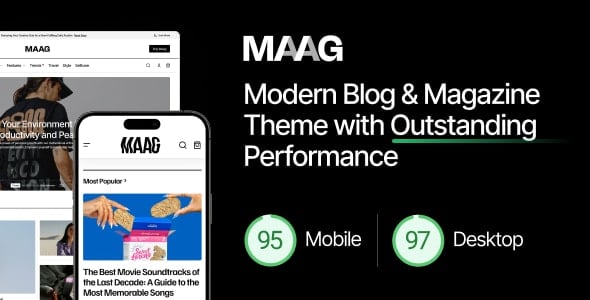 Maag - Modern Blog & Magazine WordPress Theme Maag - Modern Blog & Magazine WordPress Theme