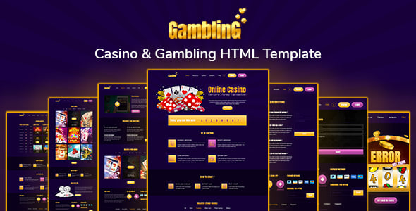 Gambling- Casino & Gambling HTML Template Gambling- Casino & Gambling HTML Template