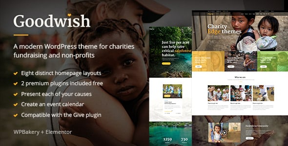 Goodwish - Charity & Nonprofit Theme Goodwish - Charity & Nonprofit Theme