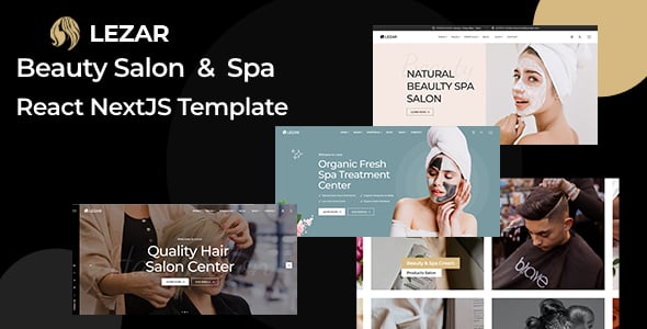 Lezar - Beauty Salon & Spa React NextJs Template Lezar - Beauty Salon & Spa React NextJs Template