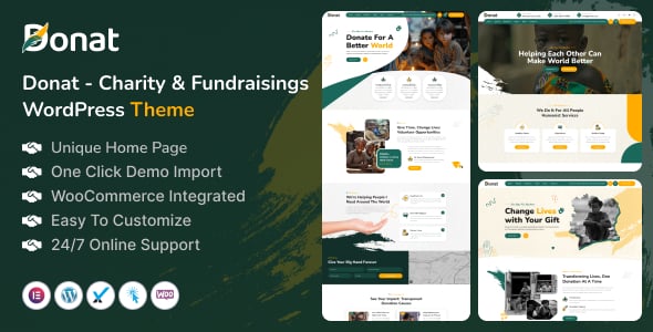 Donat - Charity & Fundraising WordPress Theme Donat - Charity & Fundraising WordPress Theme
