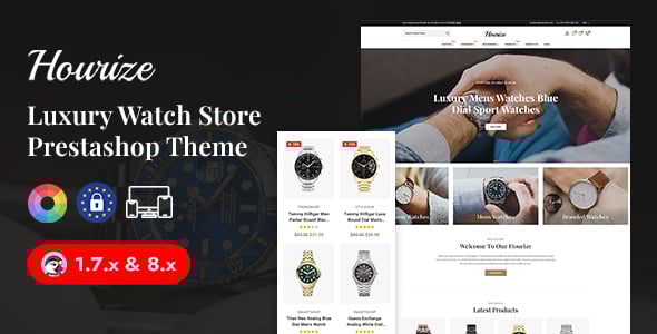 Hourize - Wrist Watch Store Prestashop Responsive Theme Hourize - Wrist Watch Store Prestashop Responsive Theme