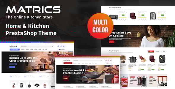 Matrics - Home and Kitchen Store Prestashop Theme Matrics - Home and Kitchen Store Prestashop Theme