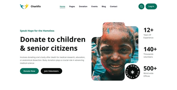Charitfix – Charity & Donation HTML Template