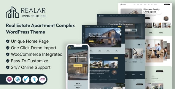 Realar - Real Estate WordPress Theme Realar - Real Estate WordPress Theme
