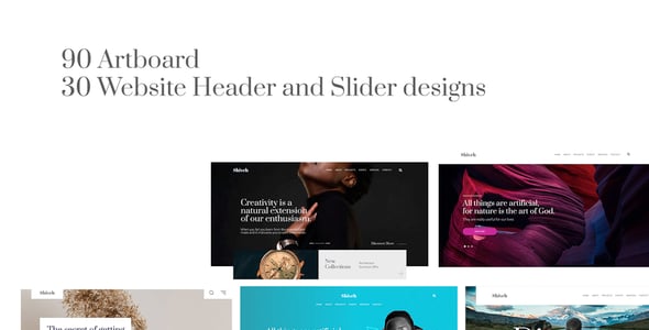 Shiveh | Adobe XD Website UI Kit Version 1.0