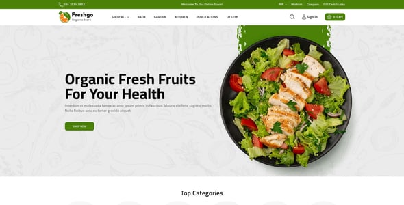 FreshGo - Organic & Supermarket BigCommerce Food Store