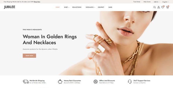Jubilee - Jewelry Fashion Store Shopify 2.0 Responsive Theme Jubilee - Jewelry Fashion Store Shopify 2.0 Responsive Theme