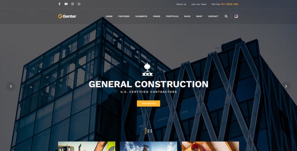 Genter - Creative Multi-Purpose PSD Template
