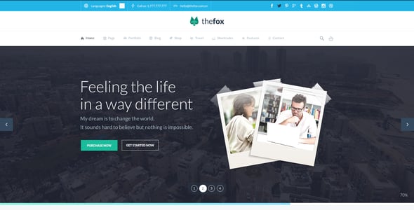 TheFox | Multi-Purpose PSD Template