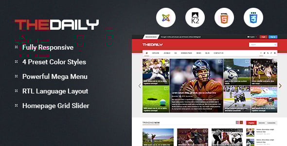 TheDaily - Responsive News Portal Joomla Template TheDaily - Responsive News Portal Joomla Template