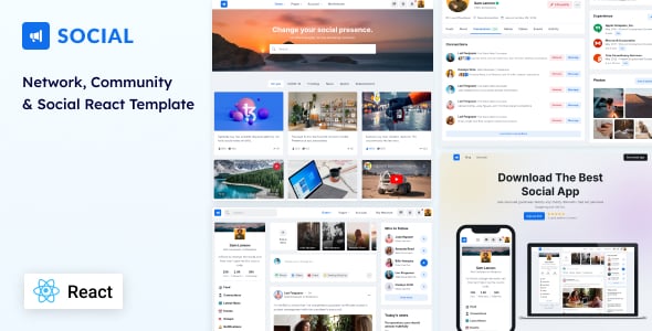 Social - Network & Community React Template Social - Network & Community React Template
