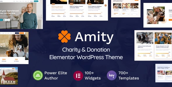 Amity - Charity & Donation Elementor WordPress Theme Amity - Charity & Donation Elementor WordPress Theme