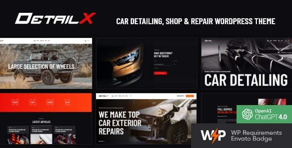 DetailX - Car Detailing, Shop & Repair Theme DetailX - Car Detailing, Shop & Repair Theme