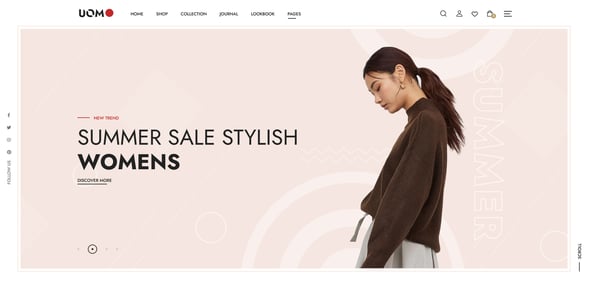 Uomo - Modern & Multipurpose eCommerce Figma Template
