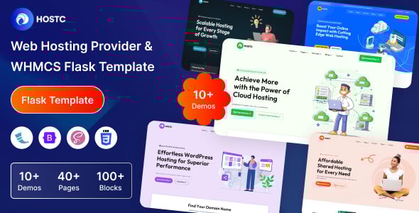 Hostc - Web Hosting Provider & WHMCS Flask Template Hostc - Web Hosting Provider & WHMCS Flask Template