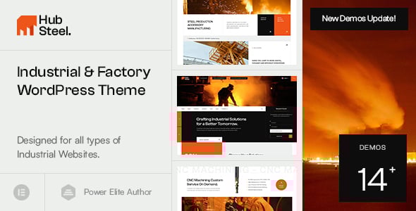 Hubsteel - Industrial & Factory WordPress Theme Hubsteel - Industrial & Factory WordPress Theme