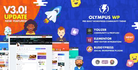 Olympus - Social Networking WordPress Theme Olympus - Social Networking WordPress Theme