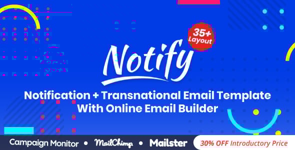 Notify | Responsive Multipurpose Email Template With Online Builder Notify | Responsive Multipurpose Email Template With Online Builder