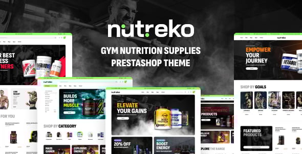 Leo Nutreko Elementor - Gym Nutrition Supplies Prestashop Theme
