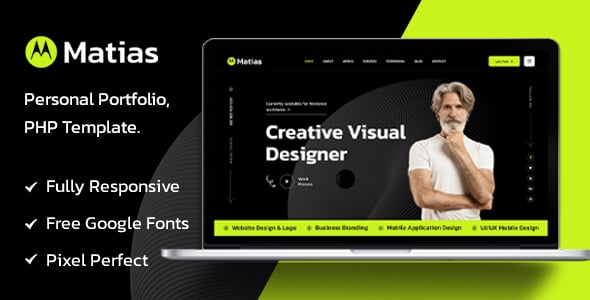Matias - Personal Portfolio PHP Template Matias - Personal Portfolio PHP Template