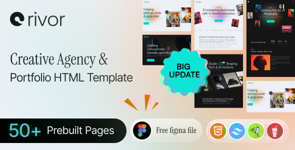 Rivor | Creative Agency & Portfolio HTML Template
