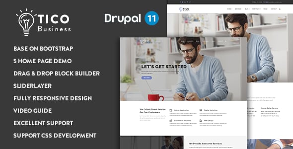 Tico - Responsive Business Drupal 11 Theme Tico - Responsive Business Drupal 11 Theme