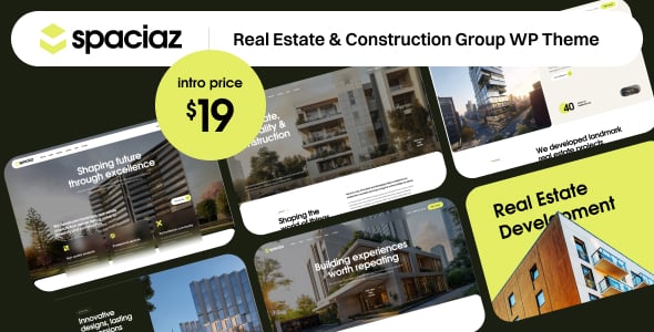 Spaciaz – Real Estate & Construction Group WordPress Theme