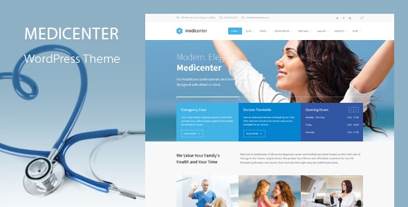 MediCenter - Health Medical Clinic WordPress Theme MediCenter - Health Medical Clinic WordPress Theme