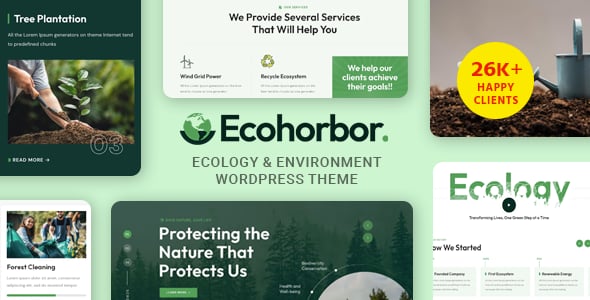 Ecohorbor - Ecology & Environment WordPress Theme Ecohorbor - Ecology & Environment WordPress Theme