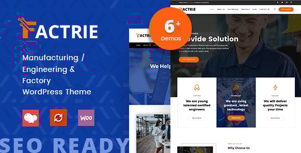Factrie - Manufacturing & Industrial Factory WordPress Theme Factrie - Manufacturing & Industrial Factory WordPress Theme