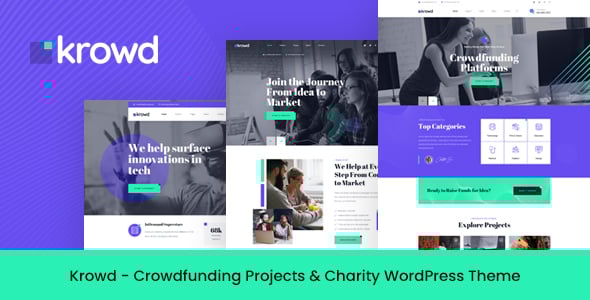Krowd - Crowdfunding & Charity WordPress Theme Krowd - Crowdfunding & Charity WordPress Theme