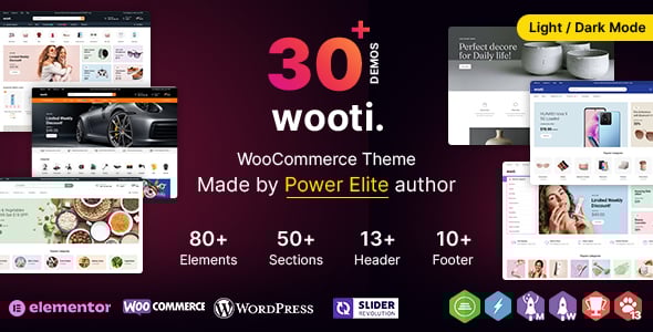 Wooti WP - Ultimate Multipurpose WordPress WooCommerce Theme Wooti WP - Ultimate Multipurpose WordPress WooCommerce Theme