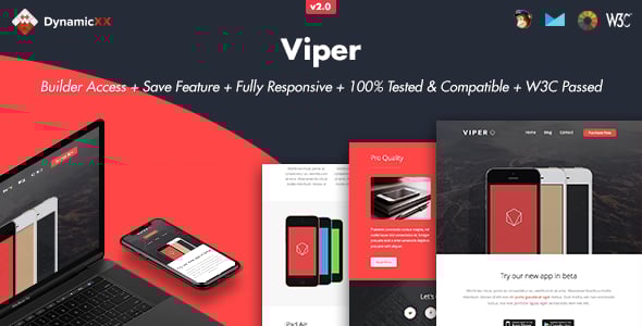 Viper - Responsive Email + Online Template Builder Viper - Responsive Email + Online Template Builder