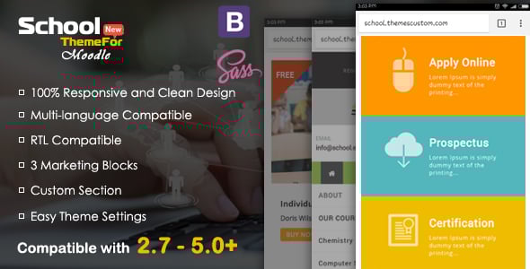 School - Exclusive Moodle Theme