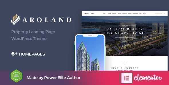 Aroland - Single Property Landing Page WordPress Theme Aroland - Single Property Landing Page WordPress Theme