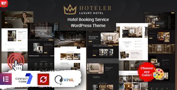 Hoteler - Hotel Booking WordPress Theme