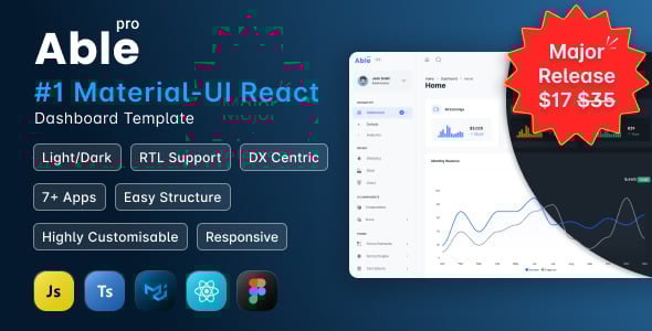 Able Pro Material-UI React Admin Dashboard Template Able Pro Material-UI React Admin Dashboard Template