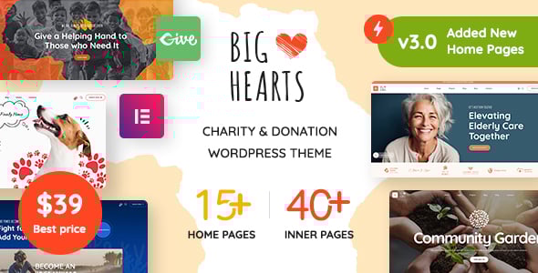 BigHearts - Charity & Donation WordPress Theme BigHearts - Charity & Donation WordPress Theme