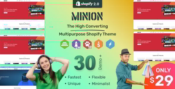 Minion - Multipurpose Shopify Themes OS 2.0 - RTL Support Minion - Multipurpose Shopify Themes OS 2.0 - RTL Support