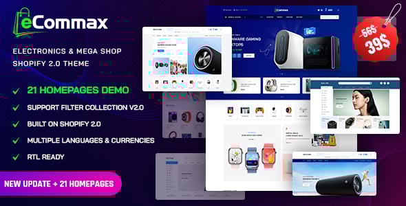 Ecommax - Electronics & Multi-Purpose Shopify Theme Ecommax - Electronics & Multi-Purpose Shopify Theme