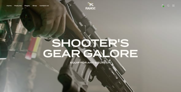 Range - Weapon Shop WordPress Theme